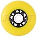 JCCHT 8-Pack 80mm, 76mm, 72mm 90A Inline Skate Wheels Indoor/Outdoor Inline Skate/Roller Skate/Hockey Blade Skating Replacement Accessories,Yellow,72mm