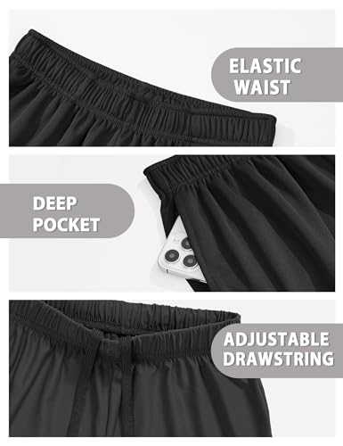 Image of Somaibo Boys Athletic Shorts Youth Quick Dry Soccer Basketball Running Gym Performance Mesh Sports Shorts for Kids