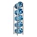 Mind Reader 5 Tier Stainless Steel Heavy Duty Water Cooler Jug Rack, Silver