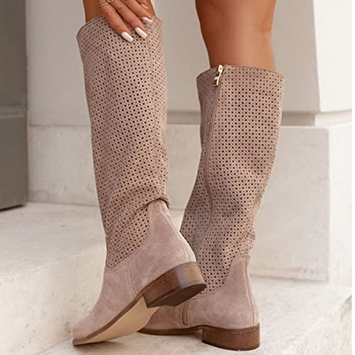 Bottes d'hiver pour femme avec talon bas pour marcher sans douleur