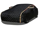 Hagelschutzplane Auto für Buick Encore GX 2019-2025, Outdoor Allwetter mit reflektierenden Streifen, wasserdichte, schneesichere, staubdichte Autoschutzhülle(Black)