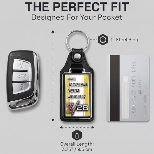Image of Brotherhood Car Key Chain for Camaro - Classic Models Keychain for Men and Women Gift Key Ring - -
