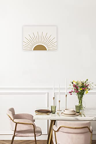 Honlung Abstract Boho Sun Sunset Sunrise Sunshine Canvas Wall Art Prints 14X11 Inch Farmhouse Bohemia Decor For Home Living Room Girls Room Office College Dormitory,Gifts For Boho Lovers Girls Women #TOP2