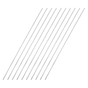 sourcing map 1mm x 200mm 304 Stainless Steel Solid Round Rod for DIY Craft – 10pcs