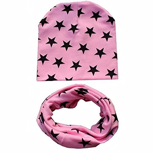 Sombrero de niños de algodón suave para proteger a bebés del viento rosa