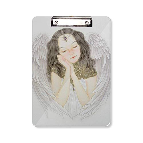 Porte-documents de peinture chinoise A4 chemise de classement White Wing Pretty Girl