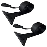 Dulepax RV Awning Pull Straps, 96 Inches Long Straps with Welding Polycord Technology. Universal Patio Awning Pull Straps (2 Units) Black