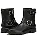 Sam Edelman Women's Kinsley Motorcycle Boot Black Leather 8 Medium