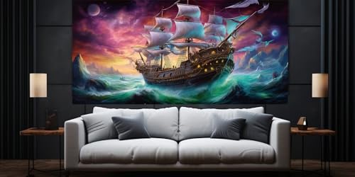 5D Peinture Diamant Mer Mystère : Anti-Stress Format 110x55