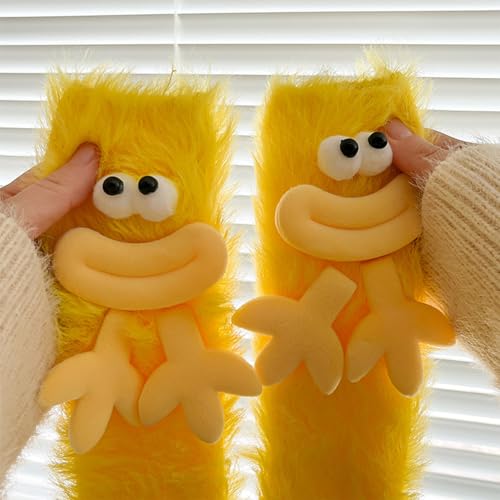 Image of TFTSR Crazy Funny Fuzzy Silly Socks for Kids Women,Girls Fluffy Slipper Novelty Fun Socks,Boy Men Cute Cozy Soft Animal Socks