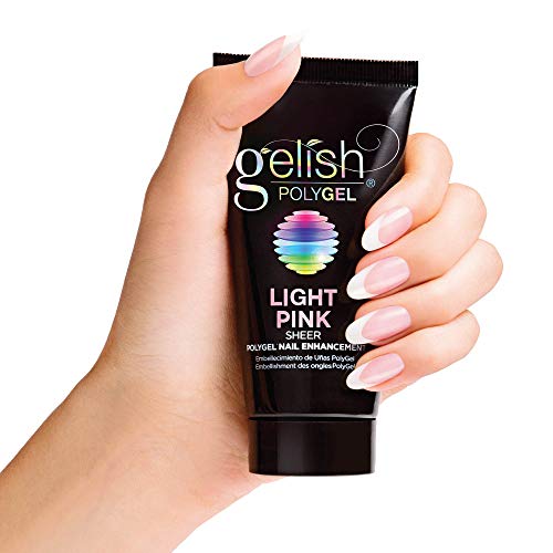 Gelish PolyGel Brand Nail Enhancement, Light Pink, 2 oz