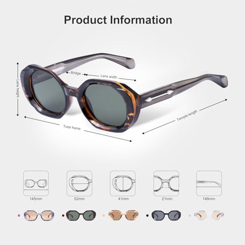 Stylish Aviator Sunglasses for Women Men,Retro Womens Mens Sun Glasses Trendy Rectangle4