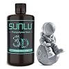 SUNLU 3D Drucker Resin 1KG, 405nm UV Härtendes Standard Photopolymer Schnellharz für 4K/8K LCD/DLP/SLA 3D Druck, Hohe Präzision, Geringe Schrumpfung, Grau 1000g
