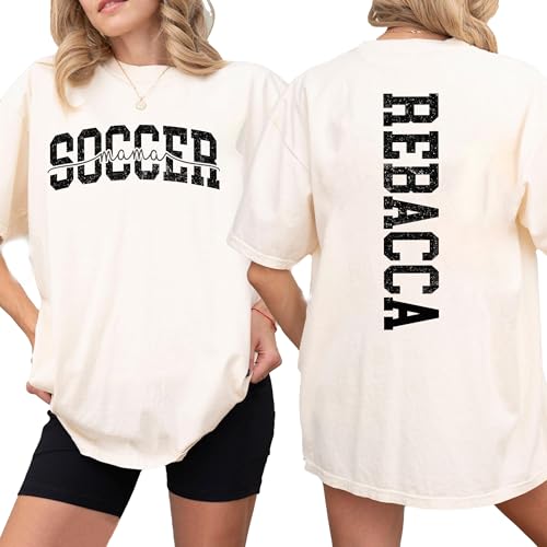 Personalized Sports Mom Shirt, Custom Game Day Name and Number Sweatshirt, Gift for Mother's Day, Mama Sweater