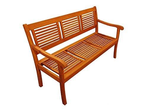 Gartenbank Cordoba 150 cm, aus Massivholz Akazie,3-Sitzer, Akazie-Holz-Bank für Garten Balkon Terrasse Gartenbank Cordoba 150 cm, aus Massivholz Akazie,3-Sitzer, Akazie-Holz-Bank für Garten Balkon Terrasse