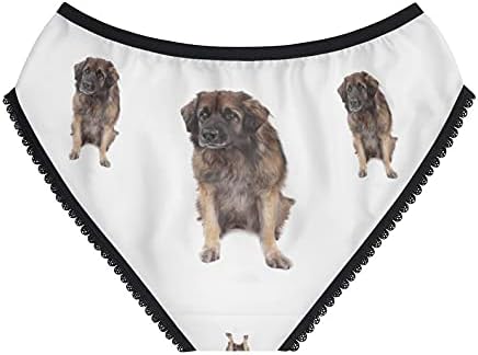 DogsMakeMeHappy Leonberger Isolated On White Panties, Leonberger Isolated On White Underwear, Briefs, Cotton Briefs