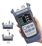 D YEDEMC Optical Fiber 1310/1490 / 1550nm PON Power Meter PON Network Detection Online Fiber Tester with FC/SC Adapter (Connector Type APC) (YD-300A)