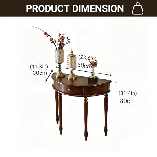 Mesa consola de nogal con acabado moderno para decoración de alta gama 3