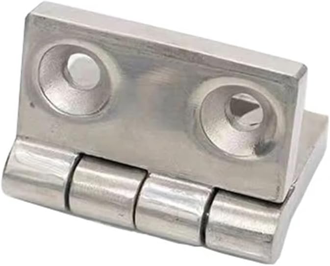 Stainless Steel Hinge Distribution Box Cabinet Door Industrial Machinery Equipment Load-Bearing Hinge Furniture Cupboard Hinges 1Pcs(Mirror- Stainless)