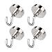 Produktbild Magnethaken, 4 Stück Magnet Haken,32MM Neodym Magnet Haken hält 80 LBS36KG,Super Starker Magnete mit Haken, Magnetischer Haken Einsatzbereich Küche Badezimmer Garage Büro Kühlschrankmagnet