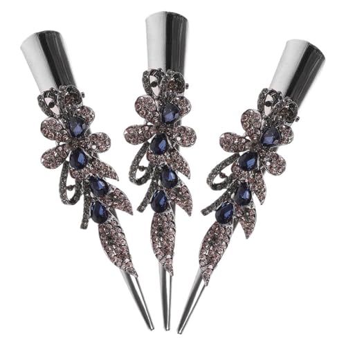 Barrettes cheveux strass Vaguelly en métal vintage pour une coiffure de prestige