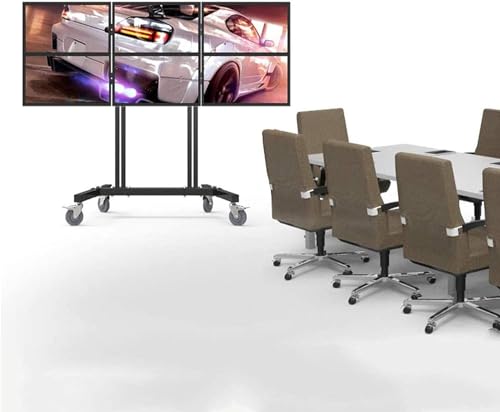 Soporte móvil para TV con ruedas y altura ajustable miniatura 3