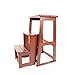 Stelaż z litego drewna/stelaż wielofunkcyjny, rama z litego drewna i kwiatów, rama wyjściowa krzesło składane czterowarstwowe wspinające się na buty (kolor: 1)
