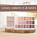 Profusion Cosmetics Artistry 21-Shade Eyeshadow Palette, Highly Pigmented Blendable Multi-Finish Eye Makeup, Vegan & Cruelty-Free, Nude Bliss