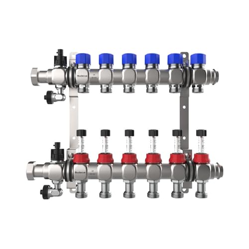 Produktbild Buderus Logafloor Edelstahl Heizkreisverteiler für 5 Heizkreise
