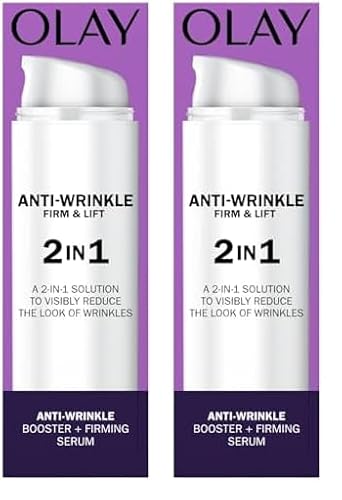 Olay Anti-Wrinkle Firm And Lift 2In1 Booster And Firming Serum 50ML (Pack of 2)