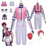 HBQC Traje De Rol De Anime Demon Akaza Completo De Peluca, De Fiesta De Carnaval De Halloween Para Adultos