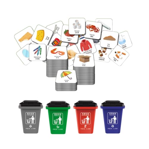 Reviews de Sistemas de clasificación de basura para comprar hoy. 50 Vaguelly 1 Juego Juguetes para clasificar Basura Juguete cognitivo para niños Juguetes clasificador de Basura Juguetes Infantiles Juguete clasificador de Basura Juguete de Basura...