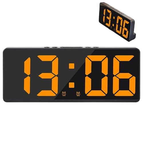 Reloj digital dormitorio con volumen ajustable y puerto USB para mesa oficina 2