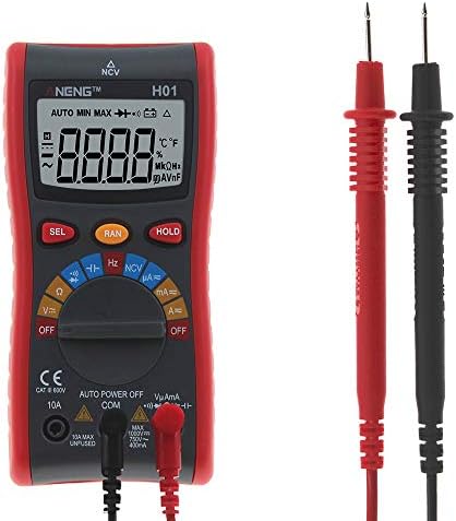 ANENG H01 4000Counts Auto Range Digital Multimeter AC/DC Voltage, AC/DC Current, Resistance, Capacitance, Frequency, Duty Cycle, Diode and Continuity Tester Multifunction Meter