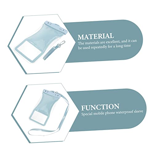 OSALADI 4pcs Mobile Phone Waterproof Case Abs On Foot Protective Case Travel