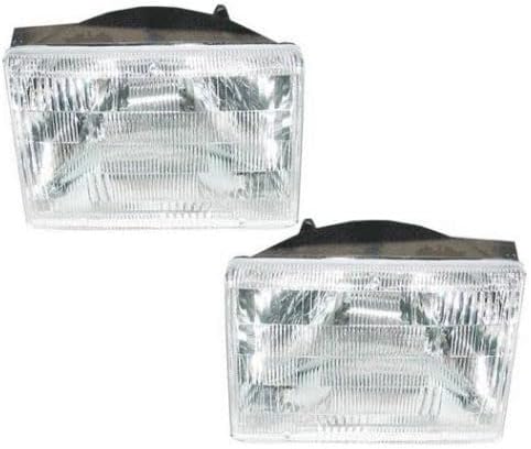 AM Autoparts Headlights Headlamps Left & Right Pair Set for 93-98 Jeep Grand Cherokee