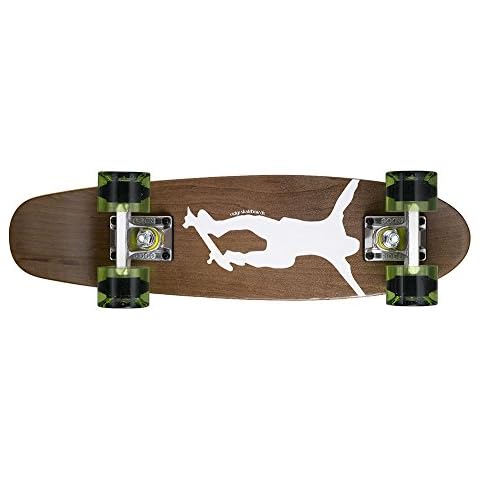 Longboard Ridge Skateboards Maple Mini Dark Dye, color Verde, Talla 22-Inch Cover