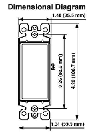 Leviton Blanc : interrupteur mural classique pour installation électrique - 2