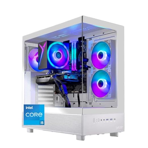 Skytech Gaming Azure 3 Gaming PC, Intel i5 14400F 2.5GHz, NVIDIA RTX 5060, 1TB NVMe SSD, 32GB DDR5 RAM 6000, 650W Gold PSU, Wi-Fi, Win 11, Desktop