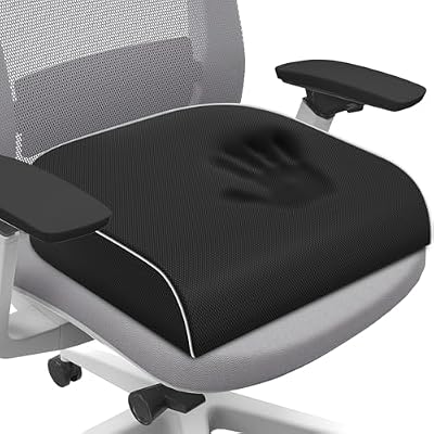 SweetSlubr Seat Cushion, Chair Pad, Memory Foam Tailbone Pain Relief