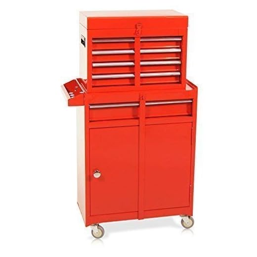 Werkzeugwagen mit Aufsatz S10 rot