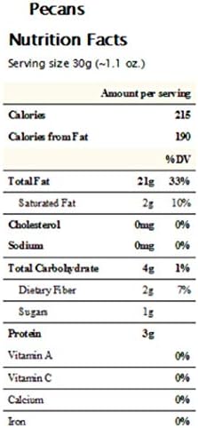 Whole, Shelled & Raw Georgia Pecans by Farm Fresh Nuts | 1 LB Bag of Southern Tastiness | Unsalted & Handpicked for Freshness | Perfect For Pecan Pie, Cookie, Praline, Butter Recipes & More