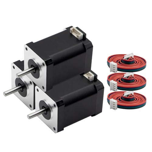 MAKERELE 1PC Nema 17 Stepper Motor Bipolar 2A, 60mm Body