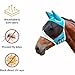 1pc Fine Mesh Horse Equine Fly Mask with Ears UV Protection Soft for Horse(S Blue)