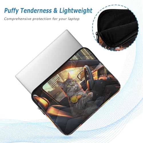 Funda para portátil de 13-14 pulgadas con diseño de gato miniatura 5