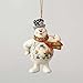 Enesco Frosty the Snowman by Jim Shore Frosty with Kid Scene on Belly Ornament
