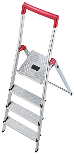 Preisvergleich Produktbild Hailo 8150-401 Alu-Sicherheits-Haushaltsleiter L50 (Alte Ausführung)