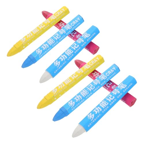 TOPPERFUN 8pcs Tire Marking Crayon for Cars Permanent Automotive Marker Pen Temporary Tire Marking Chalk Random Color