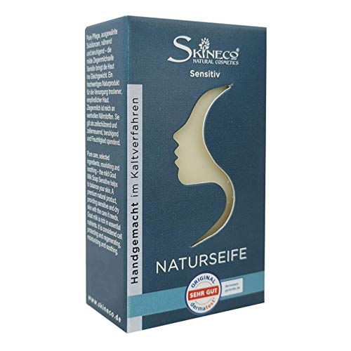 Preisvergleich Produktbild Skineco ZIEGENMILCHSEIFE Sensitiv, Handgemacht im Kaltverfahren (1 Stück)
