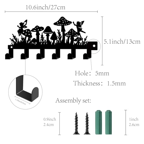 Soporte para llaves de pared de metal para evitar pérdidas en la entrada y recibidor 3
